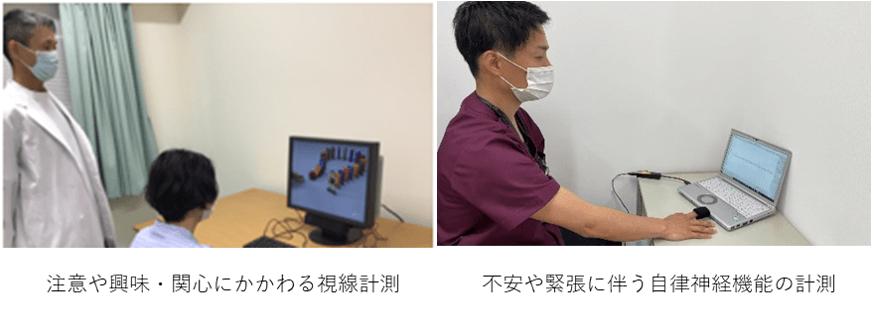 注意や興味・関心に関わる視線計測 不安や緊張に伴う自律神経機能の計測