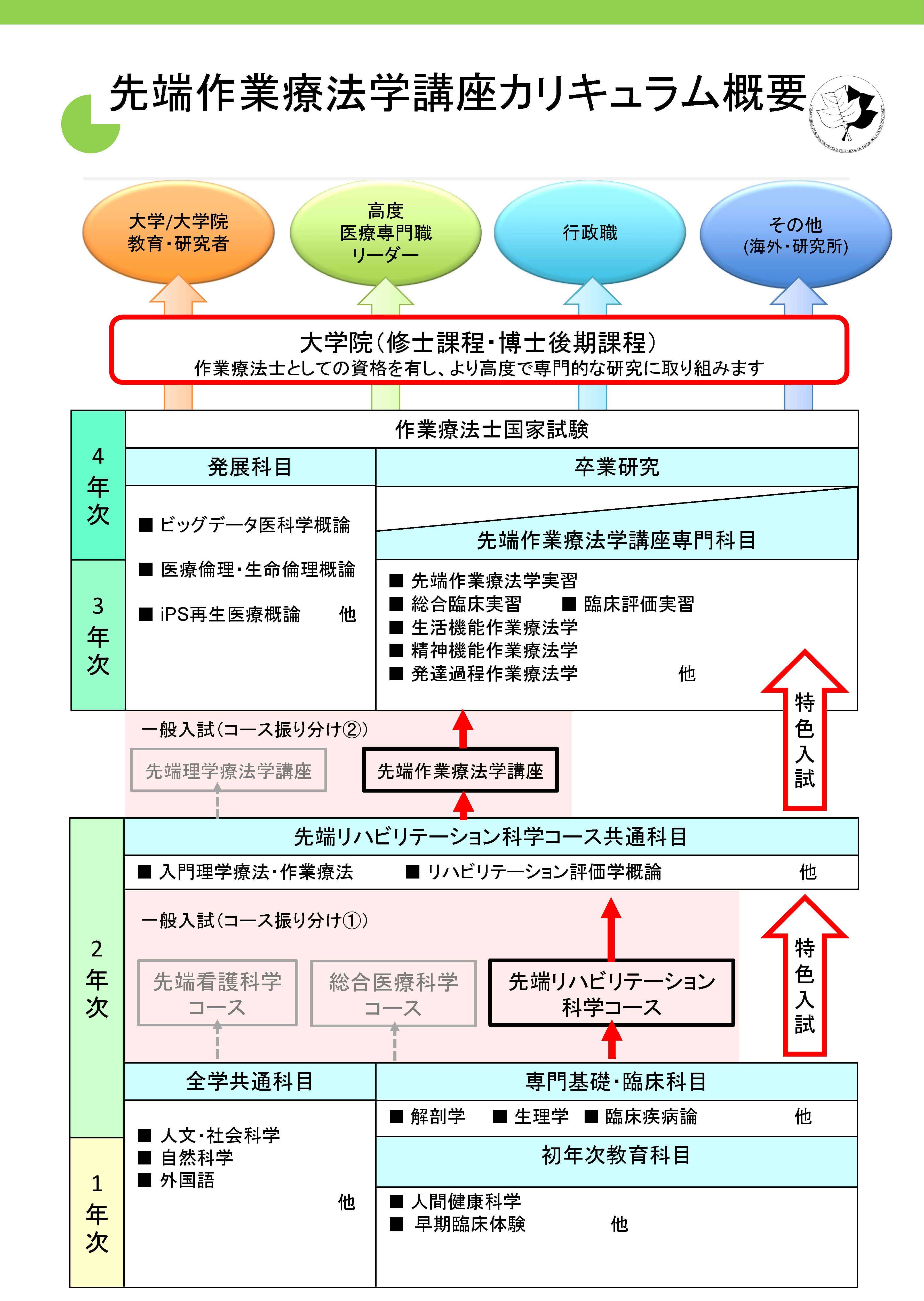 先端作業療法学講座カリキュラム概要