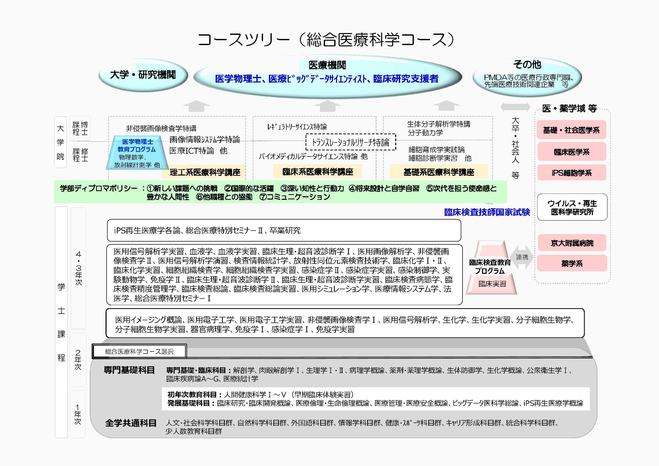 コースツリー（総合医療科学コース）