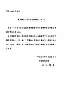注意喚起文